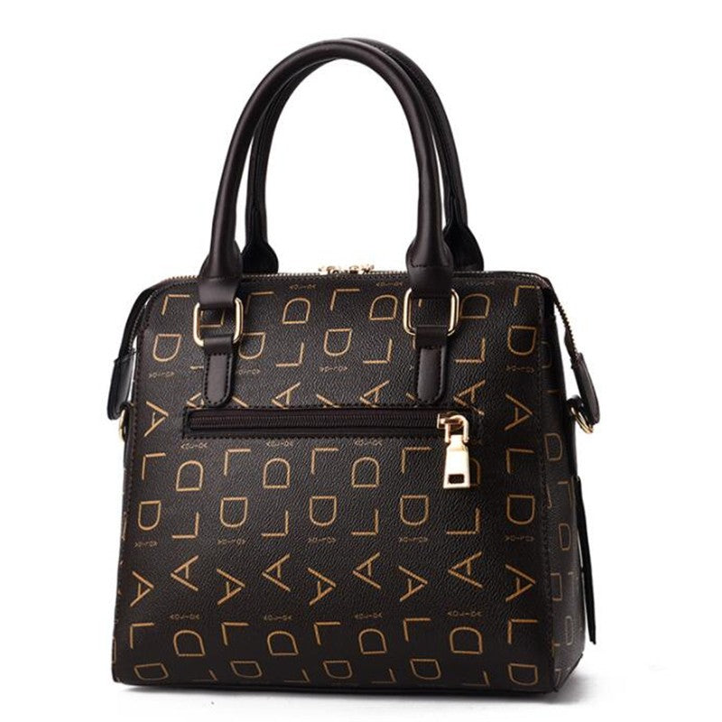 Moda inglês carta bolsa feminina couro do plutônio borla alça superior saco de o