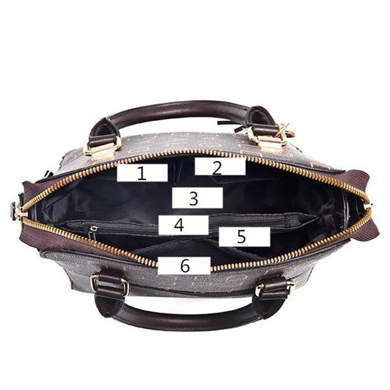 Moda inglês carta bolsa feminina couro do plutônio borla alça superior saco de o