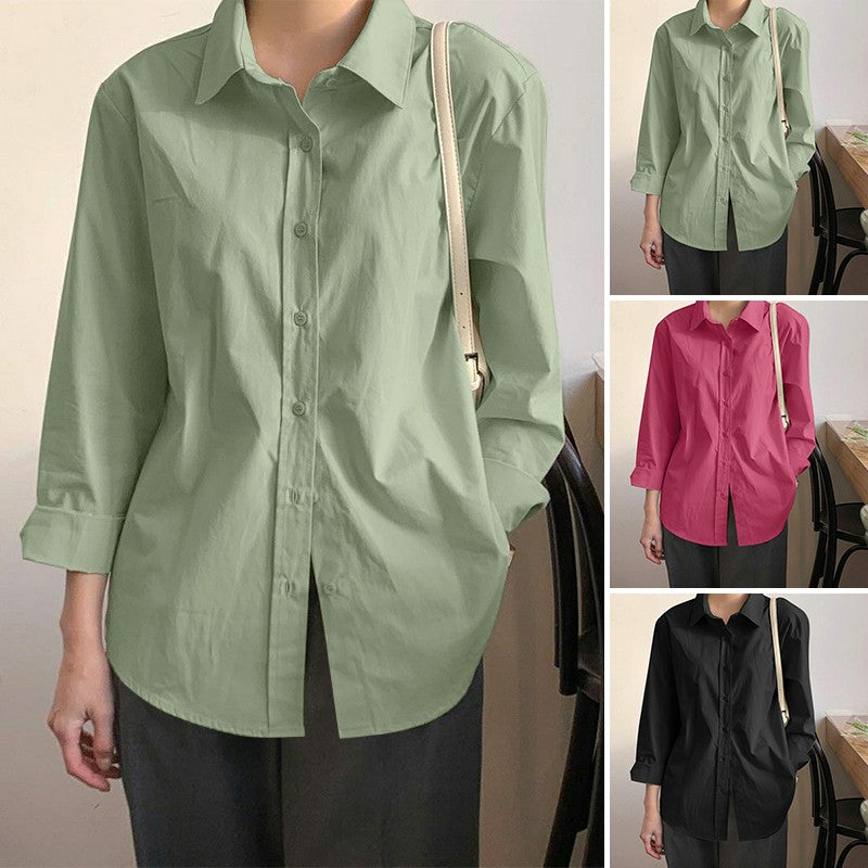 Camisas sólidas elegantes blusa assimétrica feminina 2025 zanzea casual rendas a