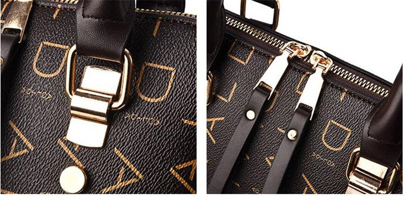 Moda inglês carta bolsa feminina couro do plutônio borla alça superior saco de o