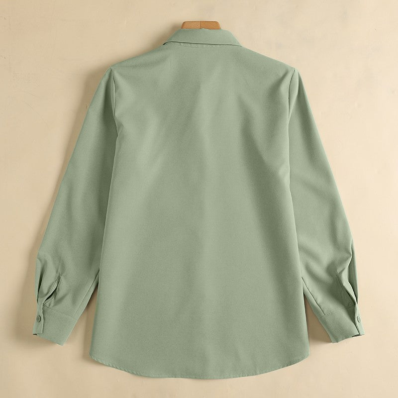 Camisas sólidas elegantes blusa assimétrica feminina 2025 zanzea casual rendas a
