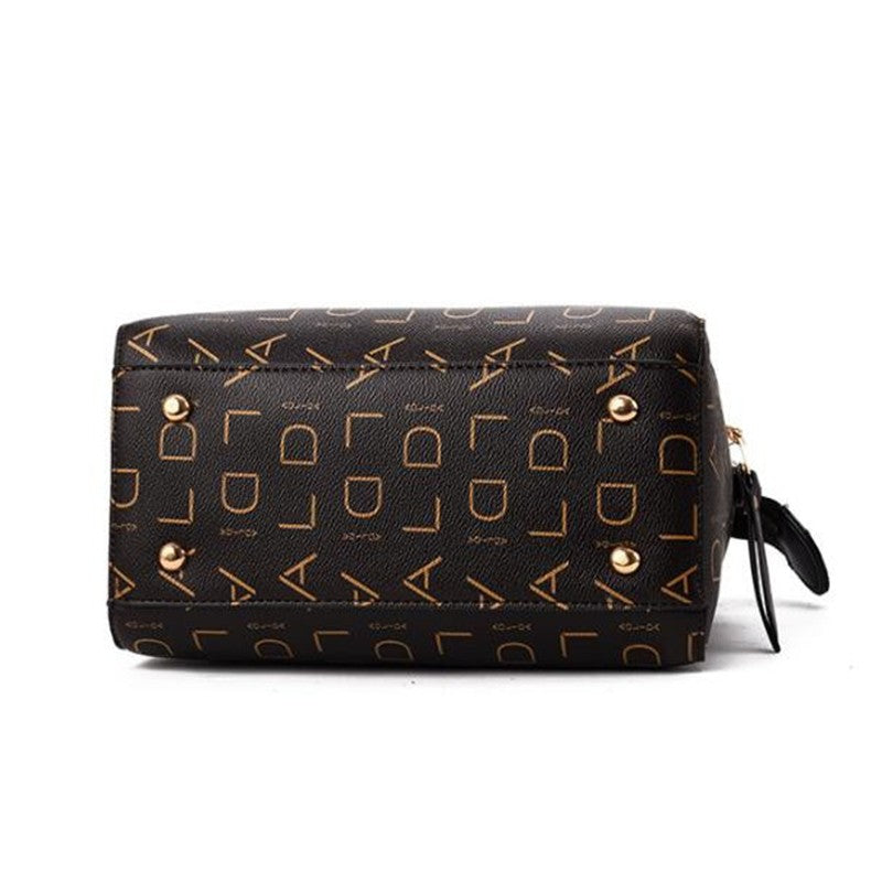 Moda inglês carta bolsa feminina couro do plutônio borla alça superior saco de o